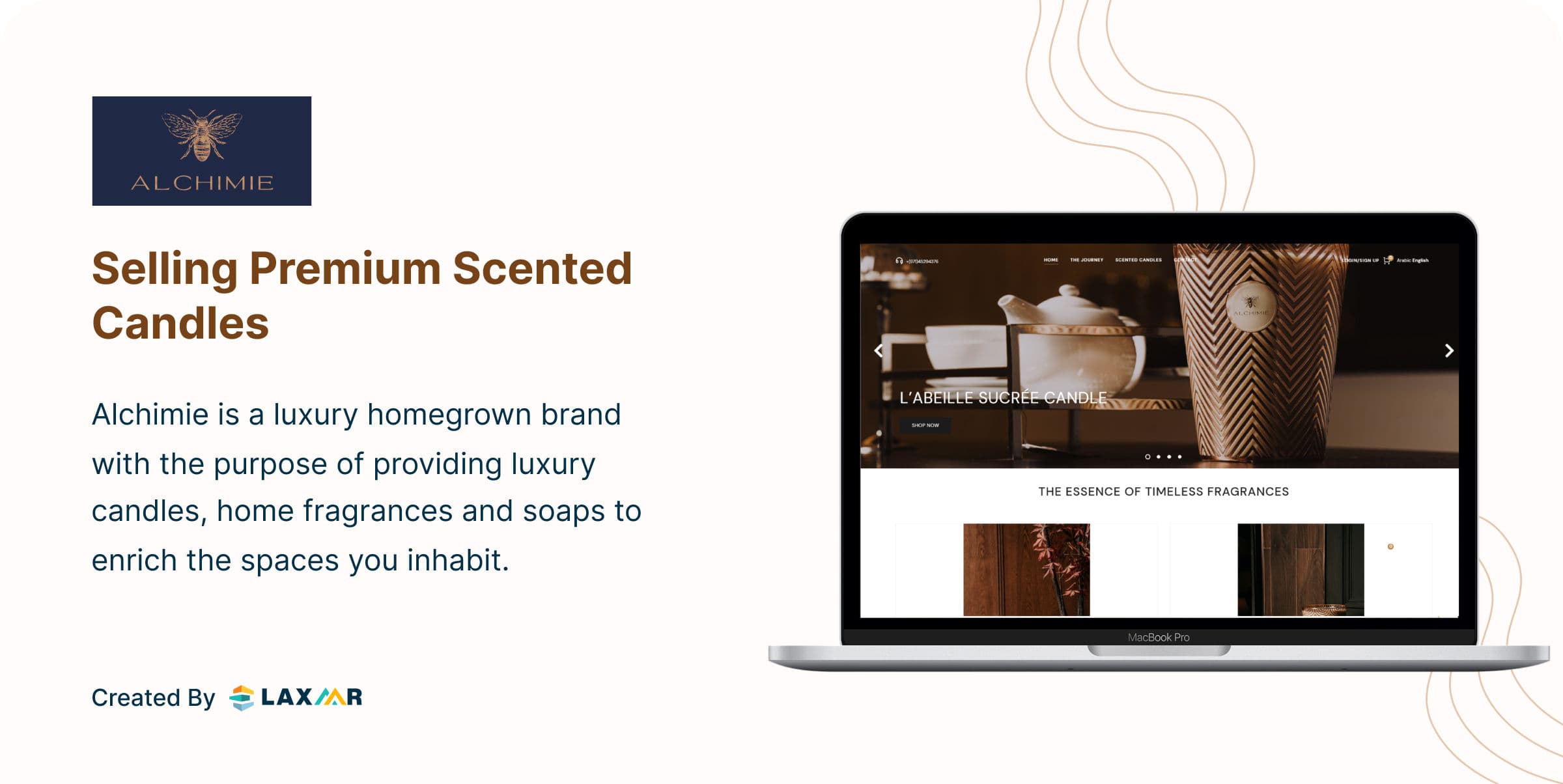 Alchimie Fragrances | E-commerce website selling luxury candles, soaps.