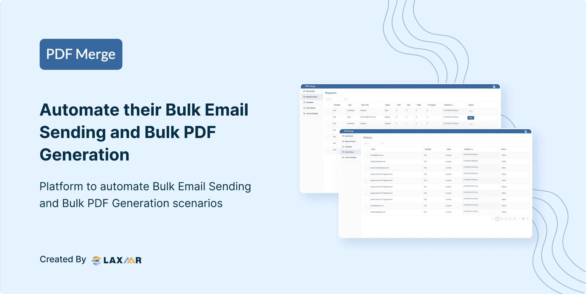 PDF Merge | Bulk Email Sending and PDF Generation