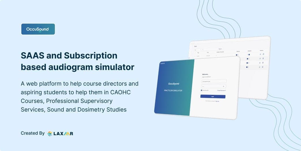 Occusound | SAAS Based Audiogram Simulator for medical industry