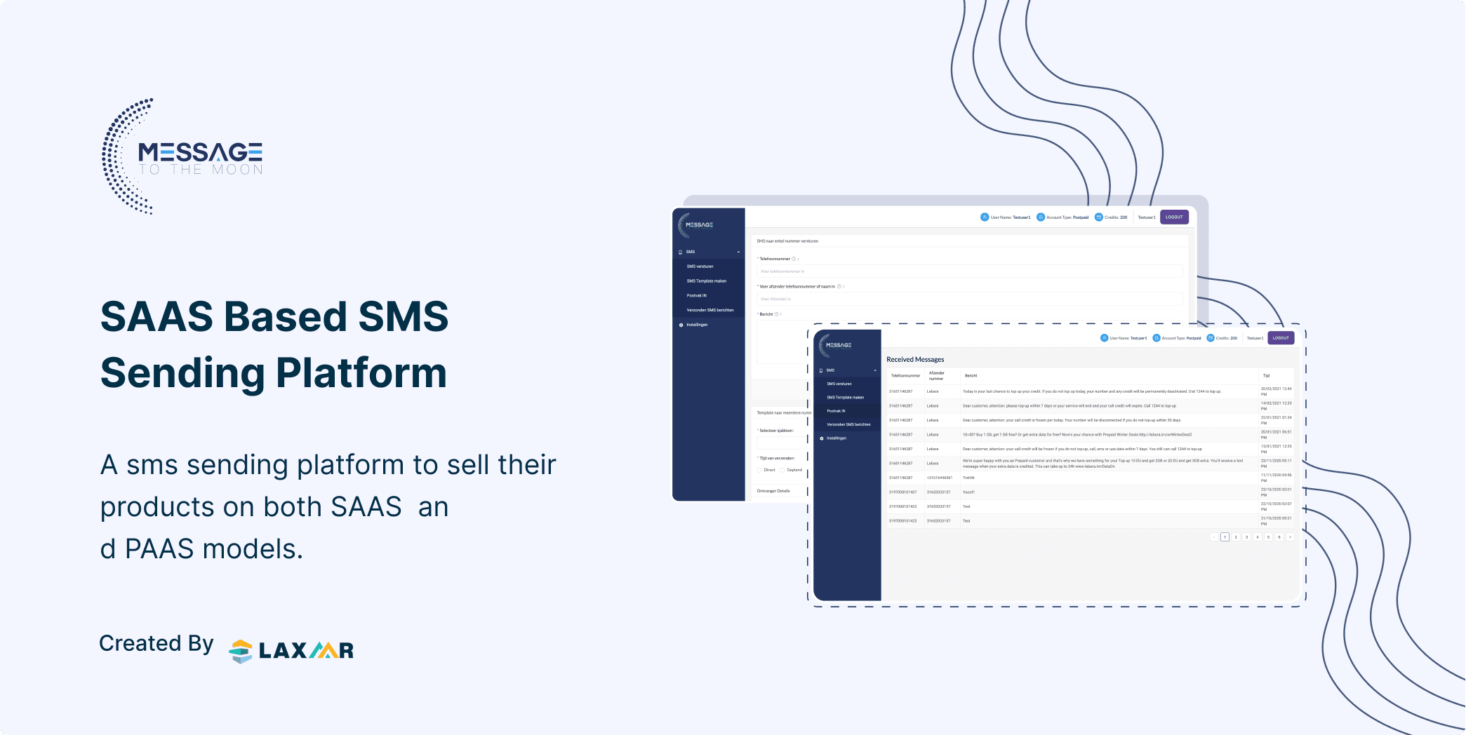 Messagetothemoon | SAAS Based SMS Sending Platform