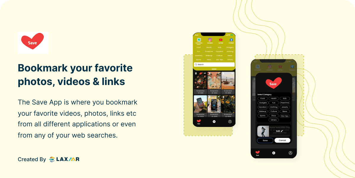 The Save App | Bookmark all your Favourite Images, Links etc