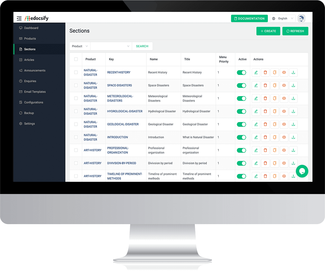Create unlimited documentations with instant online deployments