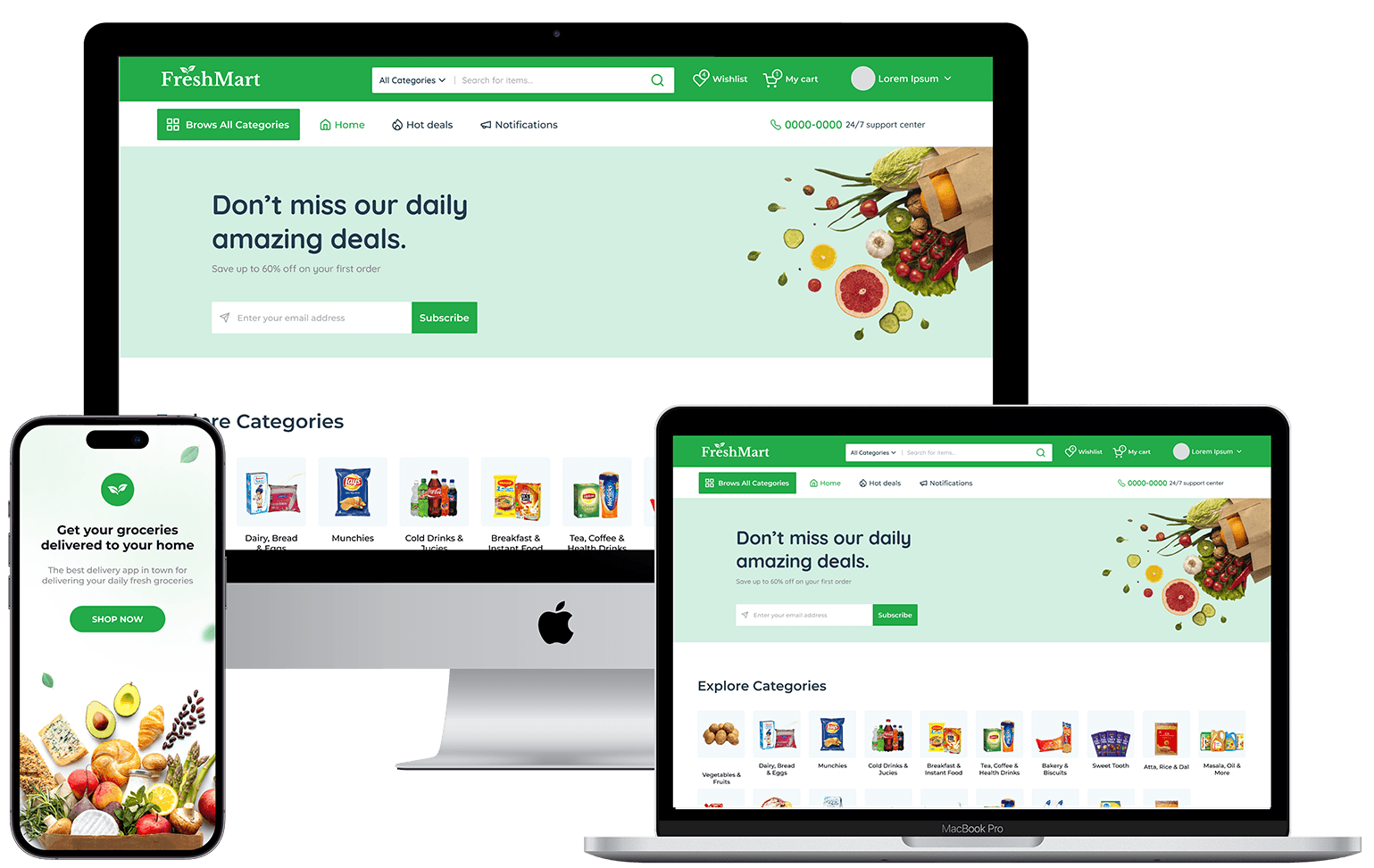 Freshmart grocery template