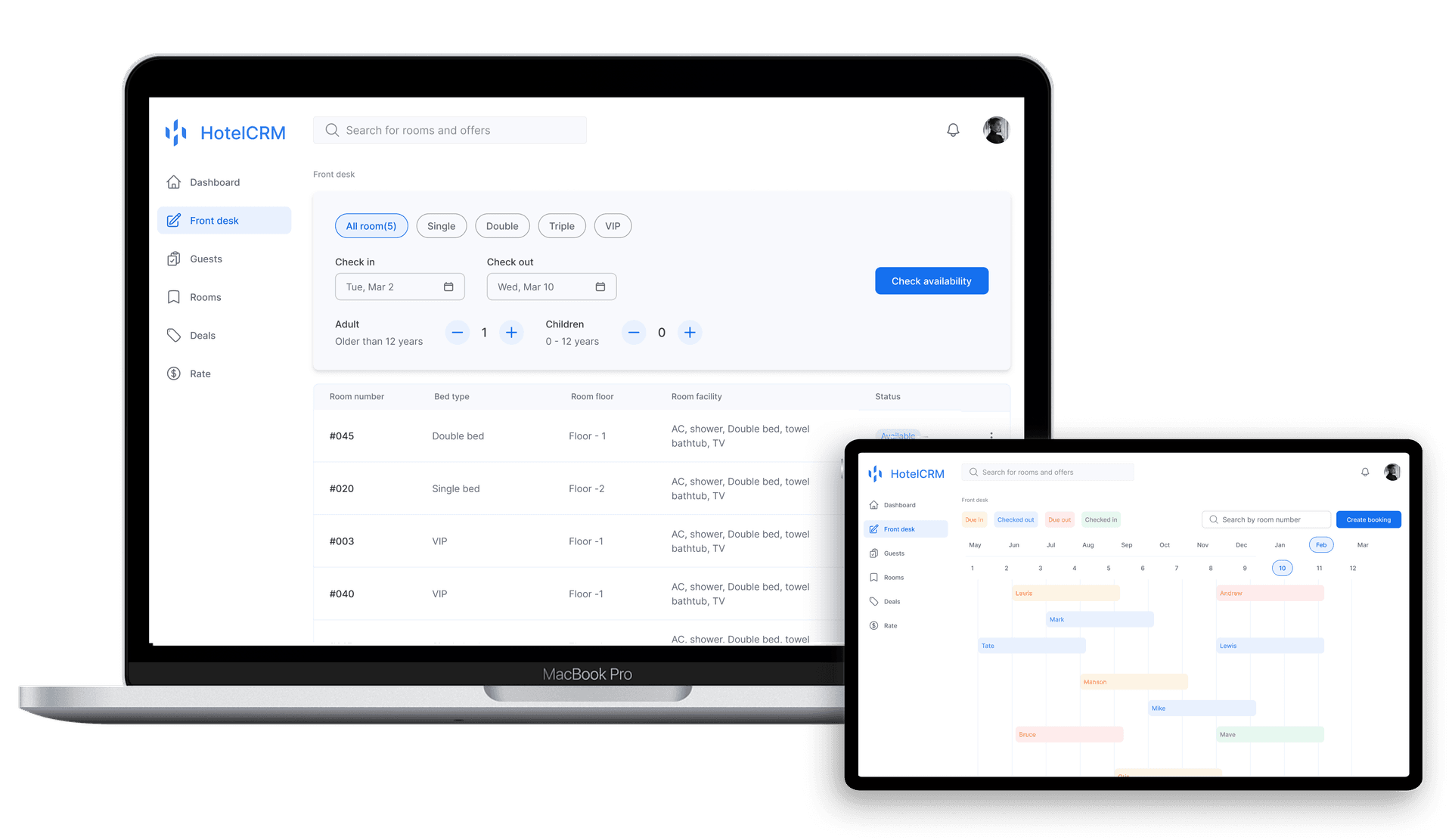 Effortless booking management, maximum efficiency