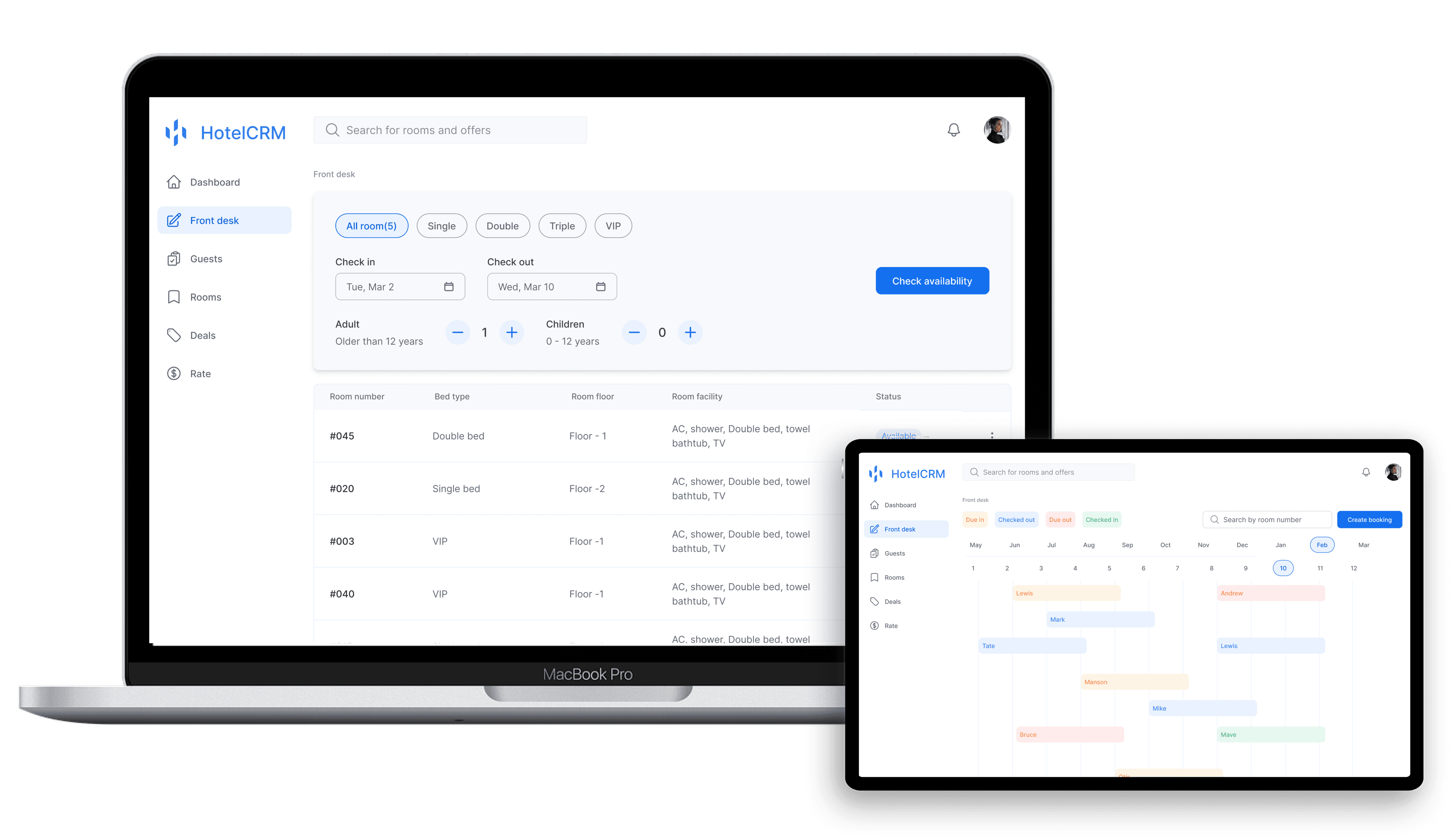 Effortless booking management, maximum efficiency