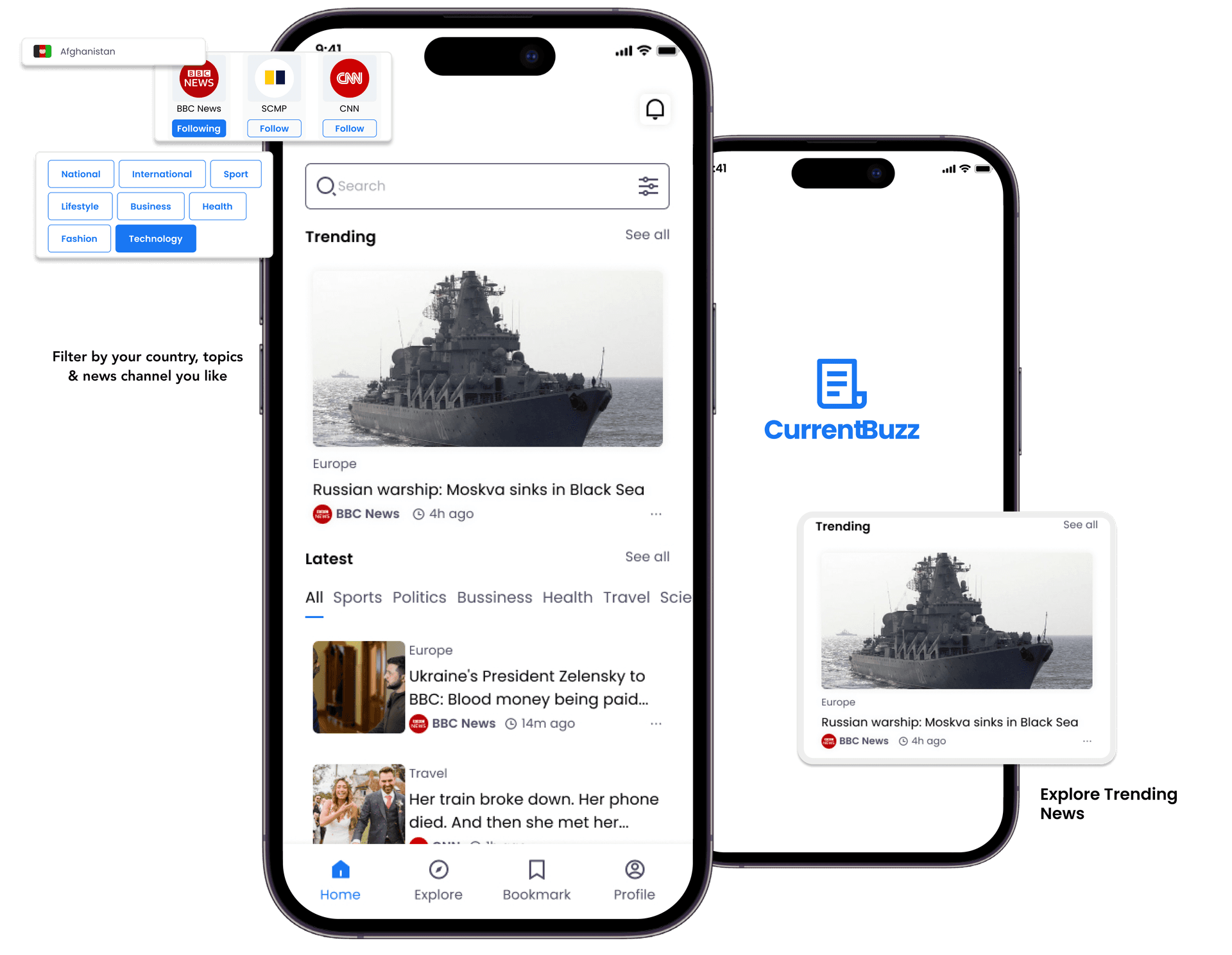 CurrentBuzz news application