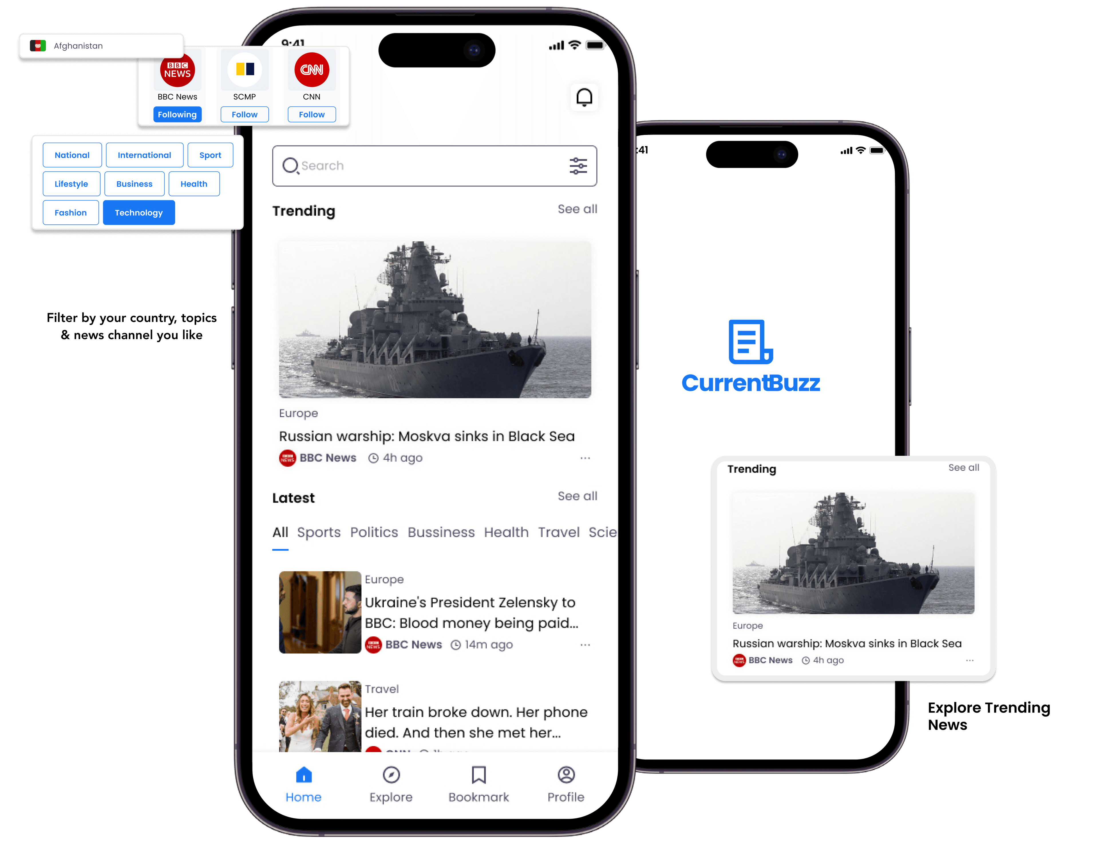 CurrentBuzz news application