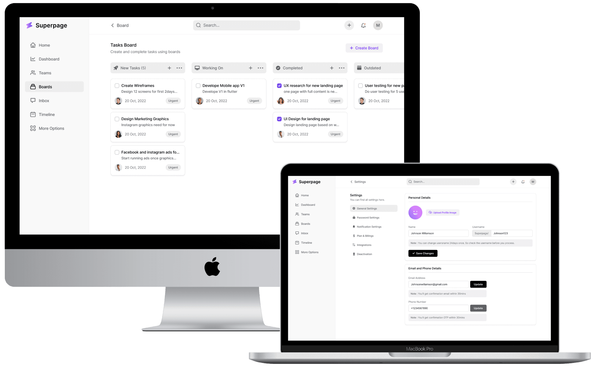 Enhanced task management with specialized features